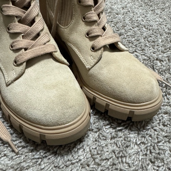 Steve Madden Women's Suede & Leather Combat Boots - Picture 3 of 7